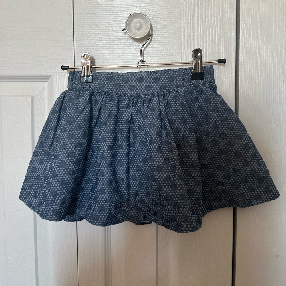 Tea Collection Stylish Blue Patterned Skirt